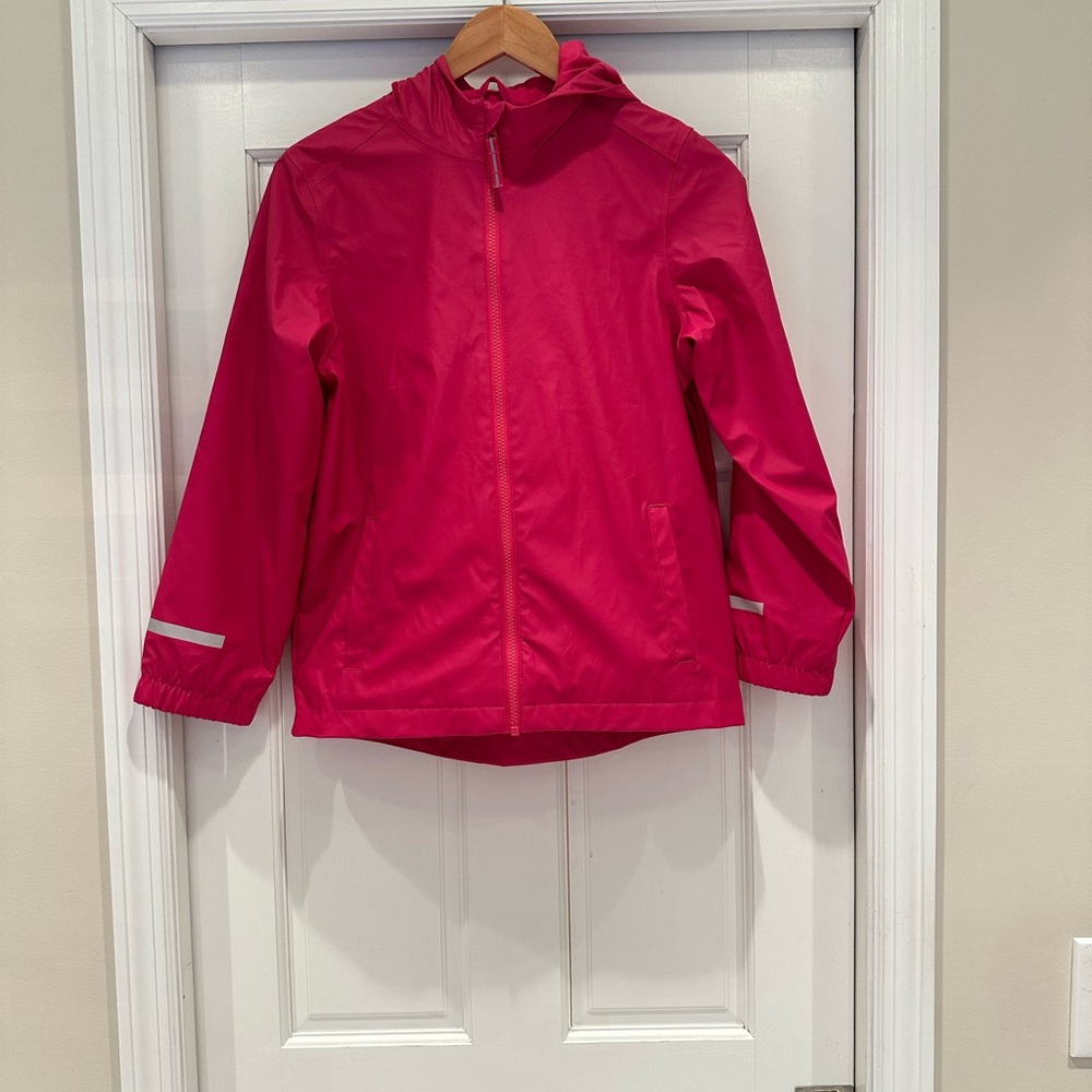 🫶Cat & Jack Fuchsia Hooded  Rain Jacket